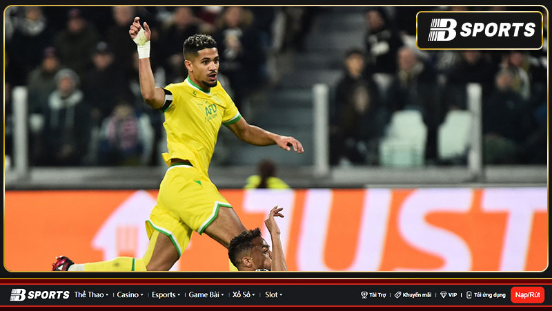 Juventus hòa Nantes bất phân thắng bại