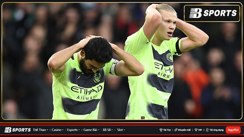 Man City đã kiểm soát bóng 75% thời lượng ở hiệp hai