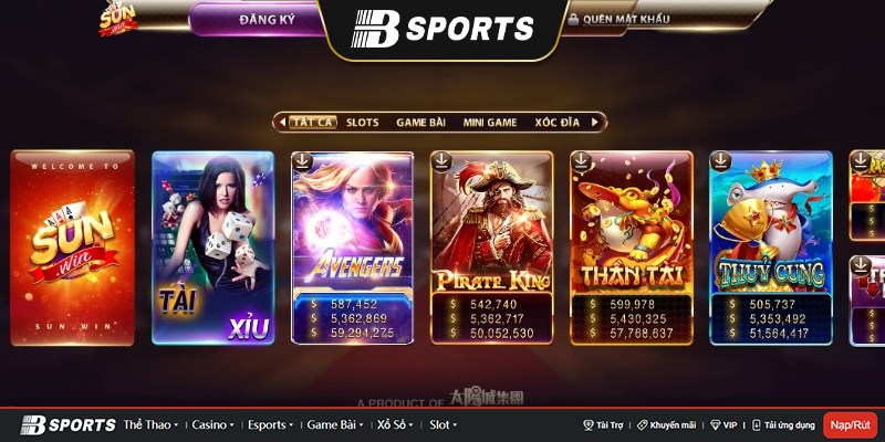 Những thể loại game của Sunwin được nhiều người yêu thích