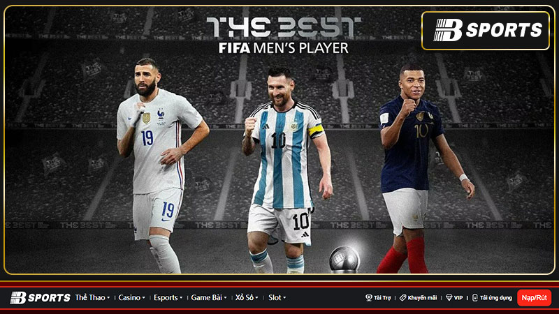 Messi, Mbappe và Benzema cùng nhau tranh giải