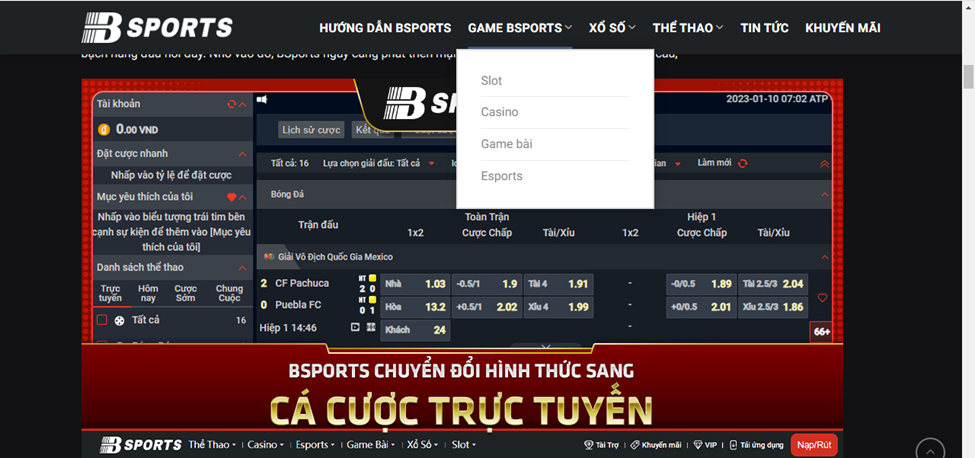 Chọn mục “Casino” chơi xì dách