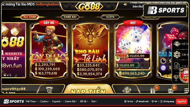 Hướng dẫn rút tiền trên Go88 fun