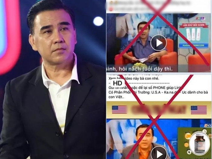 Vẻ mặt bức xúc của nam MC khi bị sử dụng hình ảnh trái phép