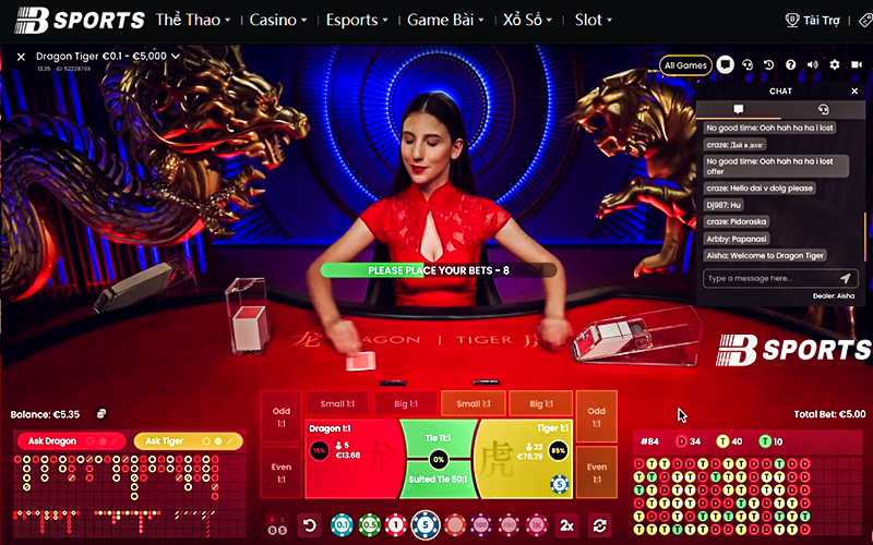 Rồng hổ tại Bsports