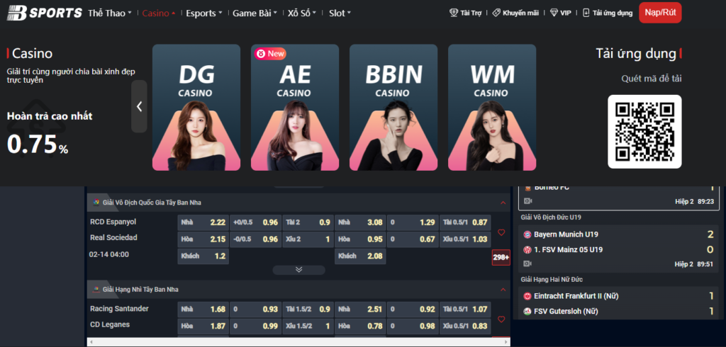 Vào sảnh cược Casino bất kỳ và chọn trò chơi Roulette