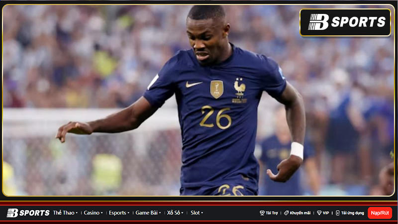Marcus Thuram đã có 5 lần vào sân thay người cho đội tuyển Pháp tại VCK World Cup 2023 vừa qua