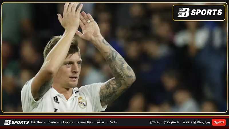 Kroos đã ngồi ngoài trong các trận thắng của Real trước Elche và Osasuna ở La Liga vừa qua do bị viêm dạ dày ruột