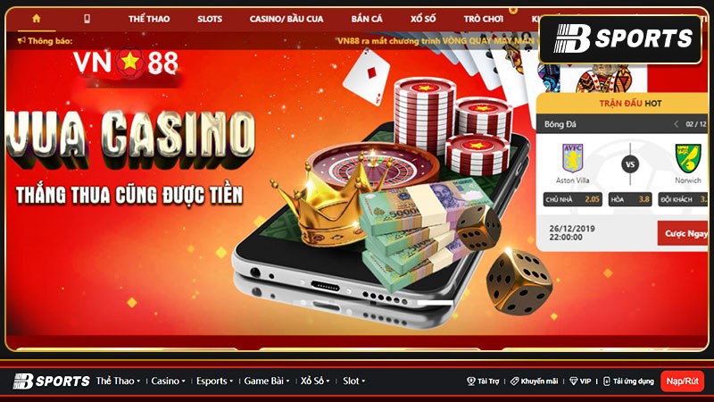 VN88 - Nhà cái trực tuyến hàng đầu hiện nay