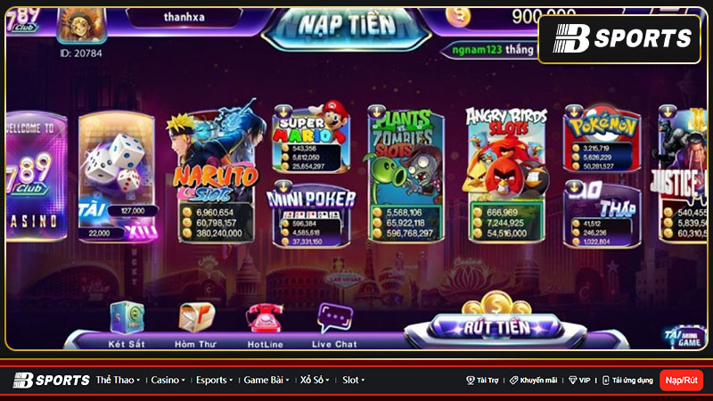 789 CLUB - Chơi game nổi tiếng, đổi thưởng liền tay 
