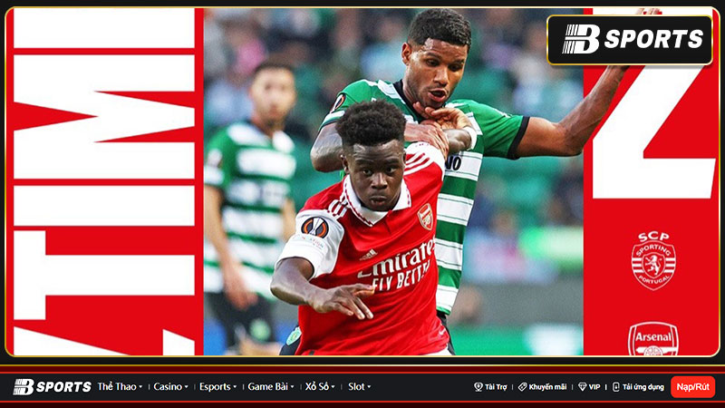 Arsenal hòa Sporting sau màn rượt đuổi hấp dẫn