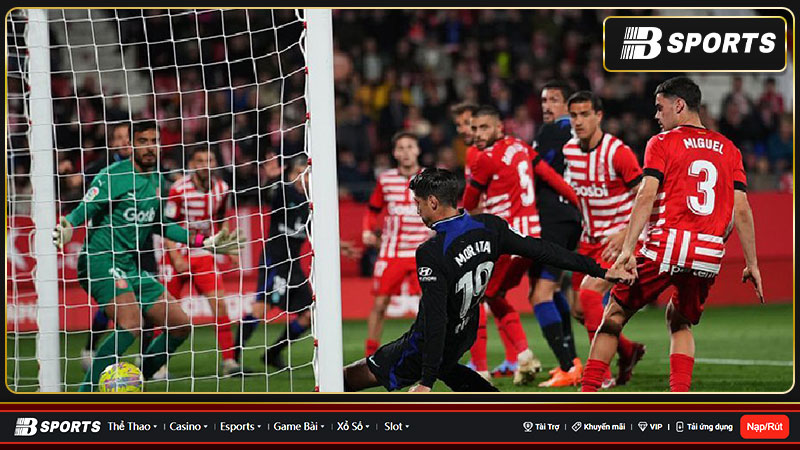 Atletico Madrid thắng Girona bằng bàn thắng ở phút bù giờ