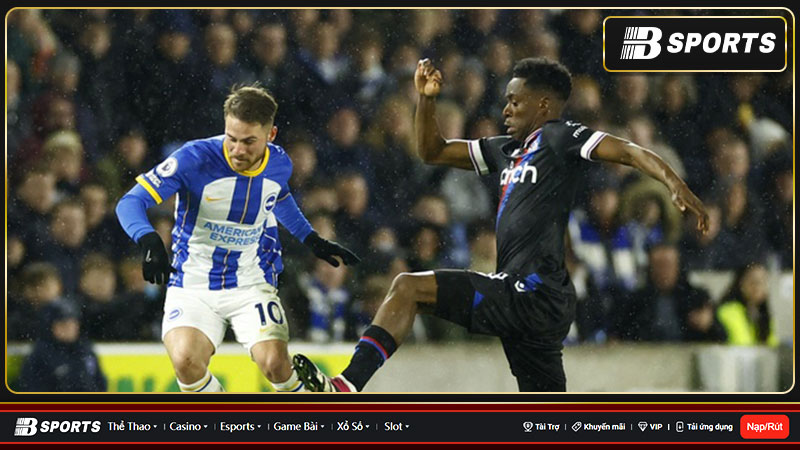 Diễn biến Brighton thắng Crystal Palace