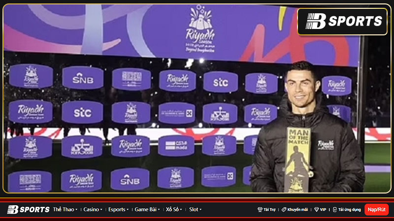 Ronaldo giành giải tại Saudi League: Thành tích nổi bật
