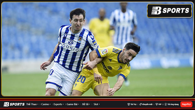 Sociedad hòa Cadiz với tỷ số 0-0