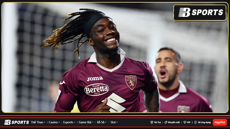 Torino thắng Bologna với bàn thắng duy nhất trong hiệp 1