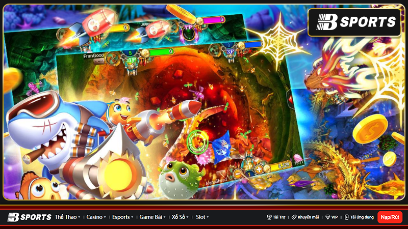 Tổng hợp top game bắn cá ăn xu đổi thưởng siêu uy tín và hấp dẫn