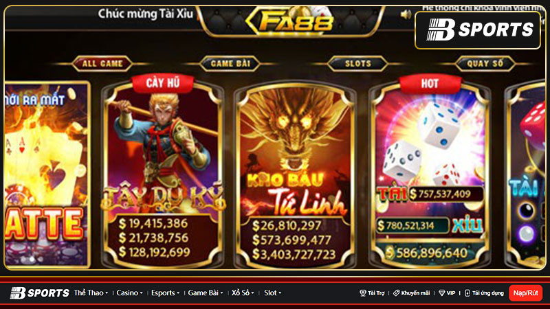 Ưu điểm đáng chú ý của cổng game FA88