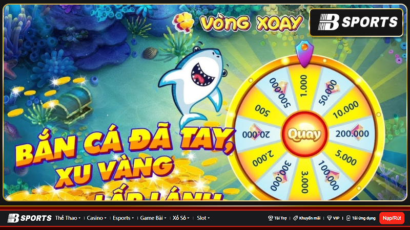 Game vui bắn cá có đa dạng các phương thức khuyến mãi hấp dẫn