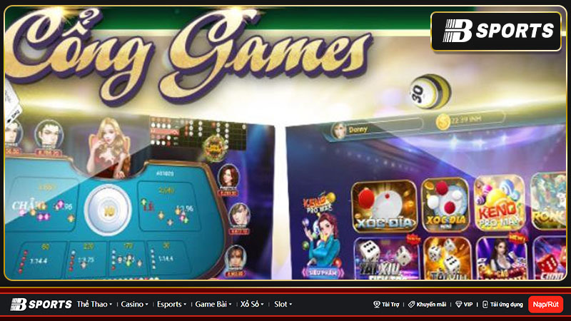 Giao diện game xóc đĩa GBPNews rất bắt mắt