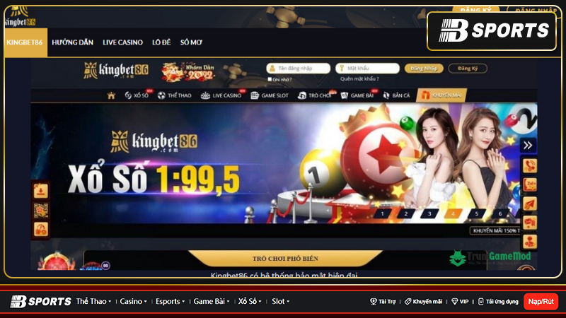 Chơi xổ số đổi thưởng uy tín, hấp dẫn tại nhà cái kingbet86
