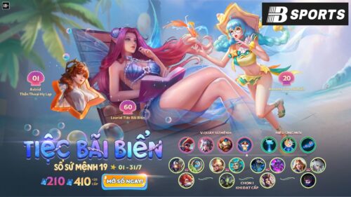 Cách lên ngọc cho Lauriel tiệc bãi biển