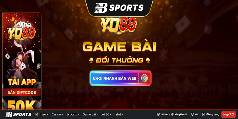 Yo88 là thương hiệu game vững mạnh số 1 làng game