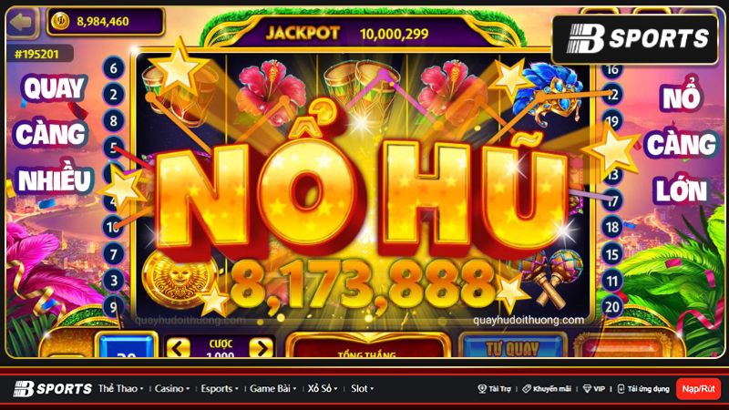 Nhà cái quay hũ slot UW88 bảo mật tối đa