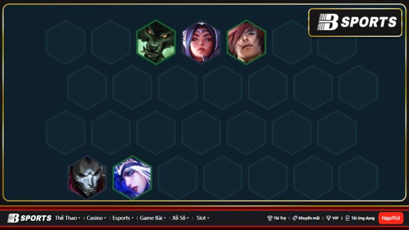 Đầu game đội hình DTCL Exodia 