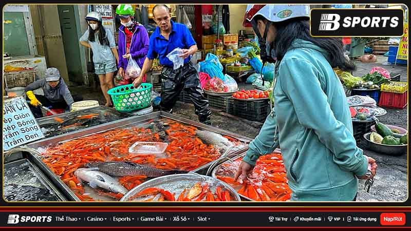 Mơ mua cá ở chợ có nhiều ý nghĩa